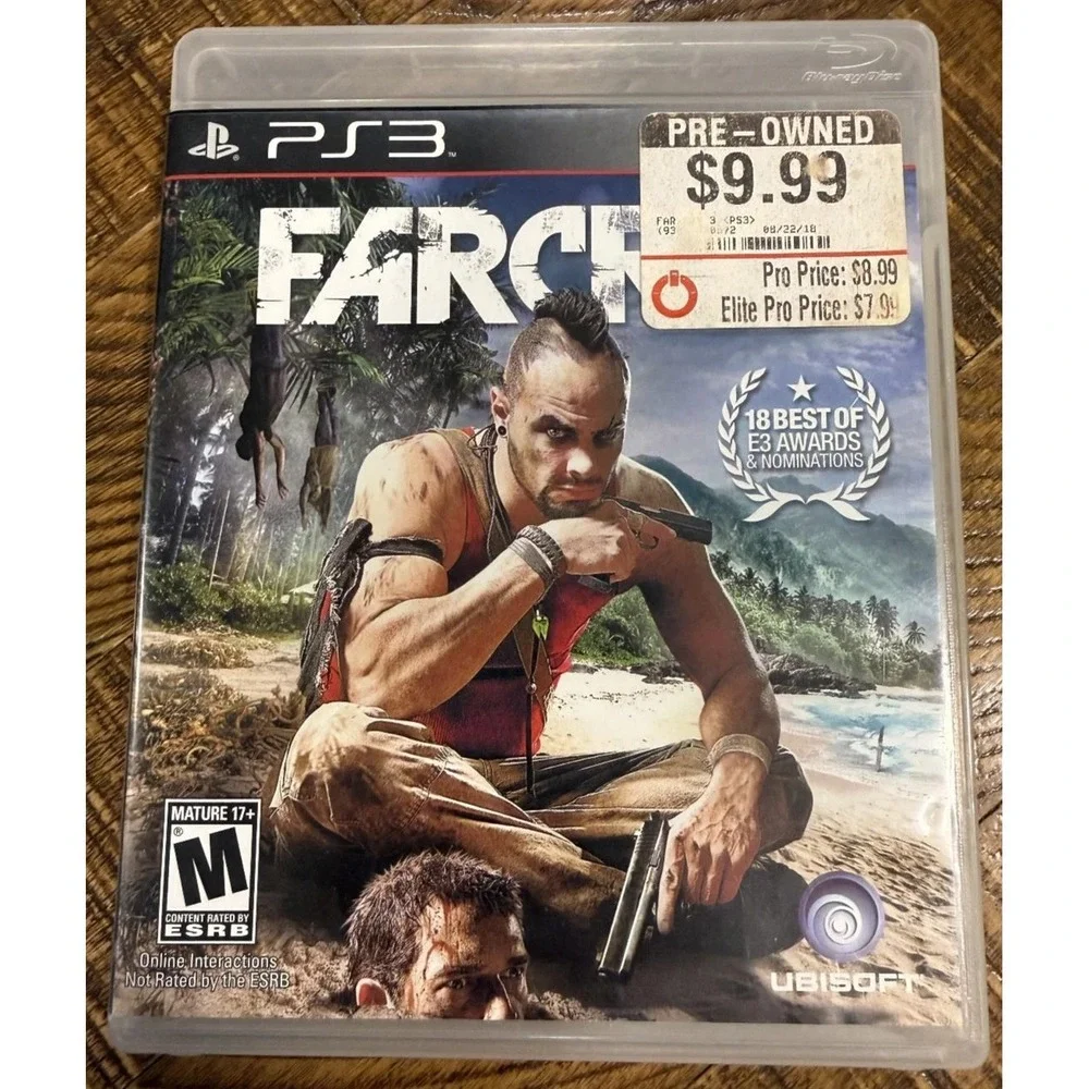 Far Cry 3 Sony PlayStation 3 PS3 Game Ubisoft 2012 First Person Shooter FPS